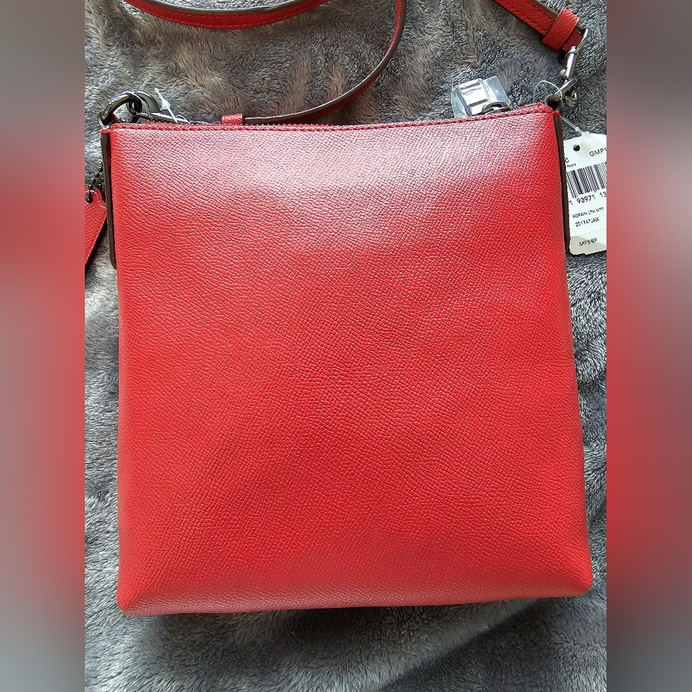 NWT COACH CROSS GRAIN LEATHER KITT MESSENGER BAG (CROSS BODY) - Picture 2 of 5